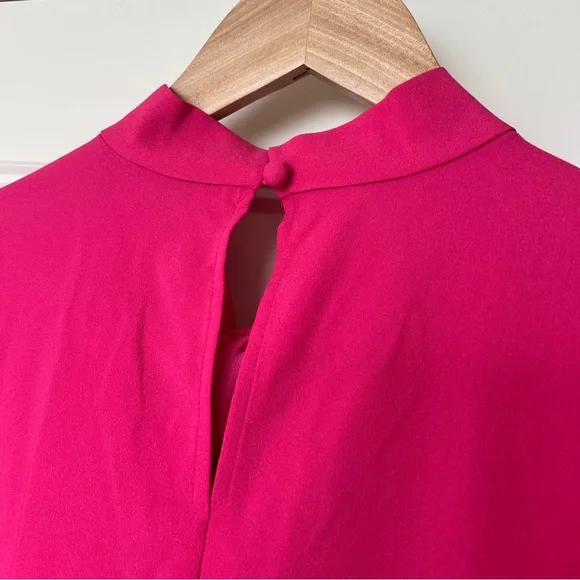 NWT Loft High Neck Twist Bubble Sleeve Blouse - XS - Picture 5 of 8